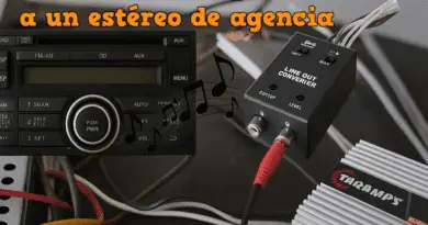 Conectar un amplificador a un estéreo de agencia